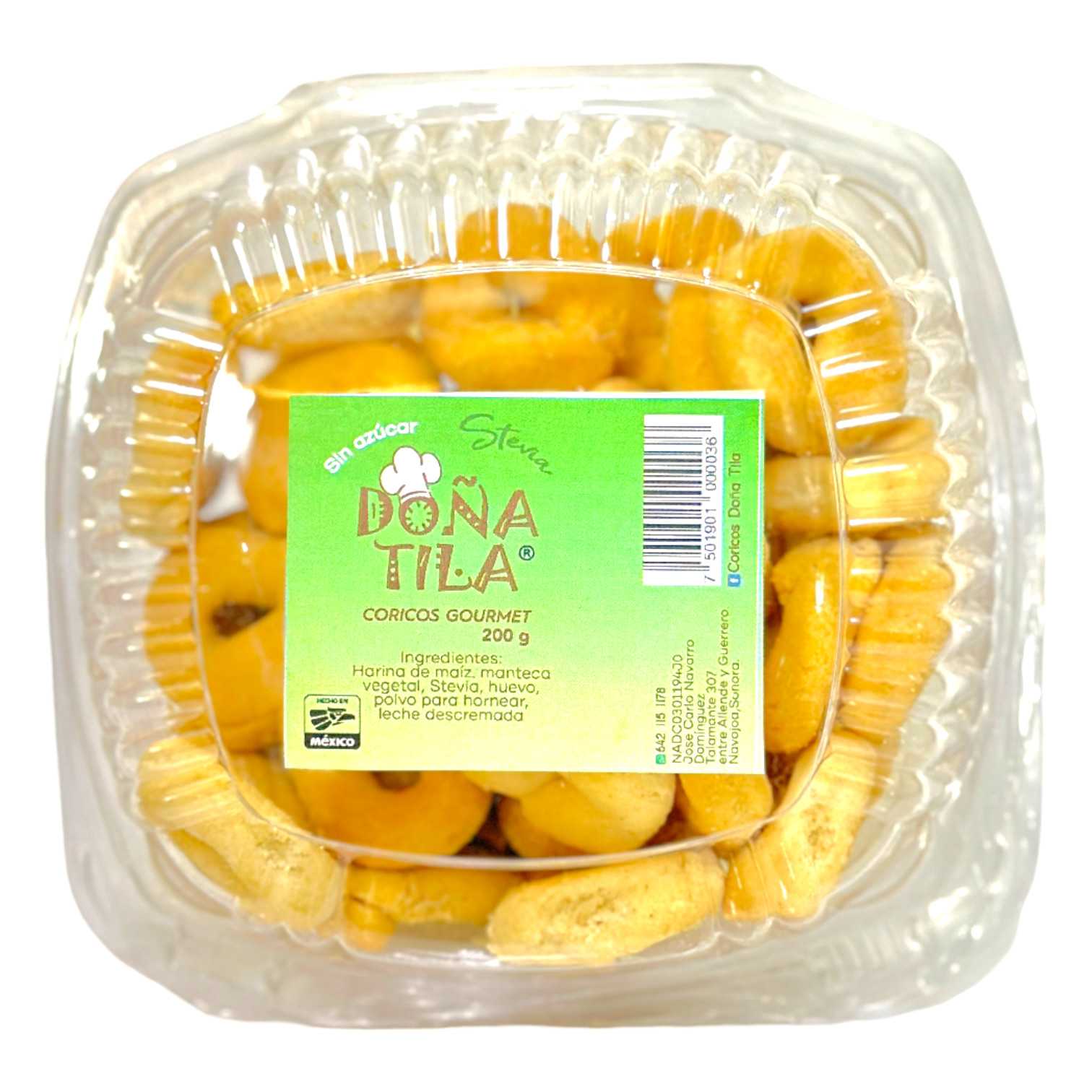 Coricos Gourmet Con Stevia Doña Tila 250g